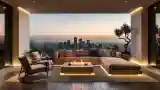 Modern Luxury Terrace with City View