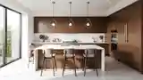 Kuchnia Modernistyczna z Drewnem