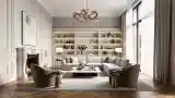 Classic Lounge with Fireplace