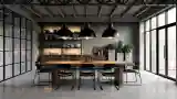 Industrial Elegance in Dining Room