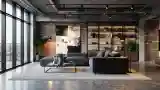 Sala Wypoczynkowa w Stylu Industrialnym