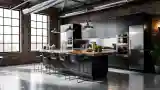 Industrial Kitchen with Raw Elegance