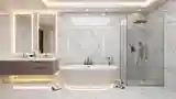 Glamorous Bathroom with Marble Elegance