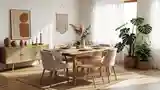 Boho Dining Room with Natural Textures