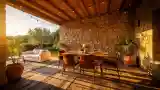 Elegant Outdoor Dining Terrace