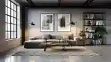 Przestronna sala w stylu industrialnym