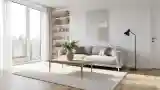 Minimalist Living Room with Wood and Soft Textures