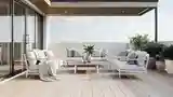 Terrasa Skandynawska z Drewnem
