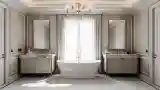 Lakonistyczna łazienka w stylu klasycznym