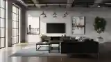 Luxury Industrial Living Room