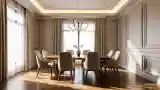 Elegant Dining Room with Warm Light