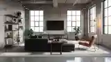 High-End Industrial Living Room