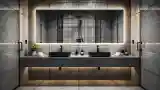 Minimalist Concrete Bathroom