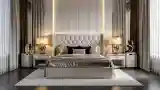 Sunlit Bed with Patterns