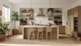 Bohemian Kitchen with Wood Accents