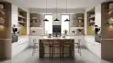 Minimalist Kitchen with Wood Accents