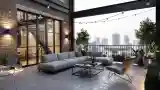 Balconiu Wysokiej Klasy z Widokiem