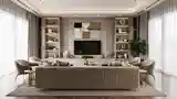 Glamour Living Room with Luxurious Ambience