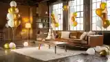 Industrial Elegance in Living Room