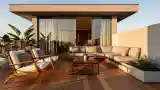 Mid Century Modern Terrace Elegance