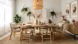 Bohemian Dining Room in Refined Natural Textures