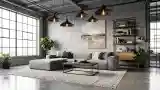 Industrial Living Room Elegance