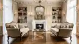 Classic Lounge with Velvet Sofas