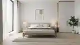Scandinavian Bedroom with Wood