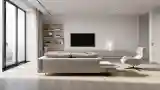Minimalist Living Room with Wooden Floor
