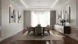 Elegant Dining Room with Crystal Chandelier