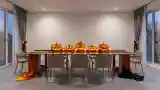 Stół Halloweenowy w Minimalizmie