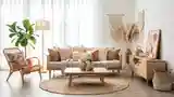 Elegancki Pokój Boho z Drewnem i Włóknem