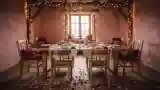 Rustic Dining Room with Warm Glow
