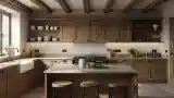 Rustic Kitchen with Wood Accents