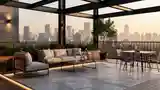 Luxury Industrial Terrace with City Views