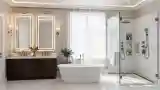 Luxury Bath with Marble Elegance