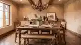 Luxurious Rustic Dining Room