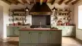 Rustic Kitchen with Warm Textures