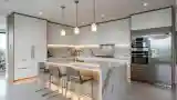 Luxury Kitchen with Marble and Steel