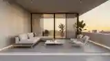 Minimalist Terrace with Concrete