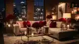 Elegancki Loft z Marmurami i Ciemnymi Oświetleniami