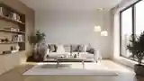 Skandynawski Salon z Drewnem
