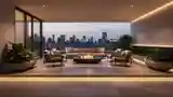 Luxury Terrace with City View