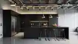 Industrial Kitchen with Dark Accents