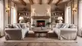 Classic Living Room with Fireplace