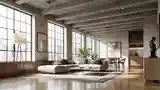 Loft z eksponowanym betonem