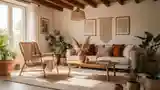 Elegancki Pokój W Spałym Stylu Boho