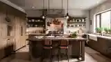 Rustic Kitchen with Stone Accents