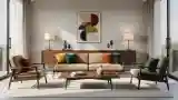 Modern Lounge with Wood and Light