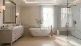 Luxurious White Marble Spa Bathroom